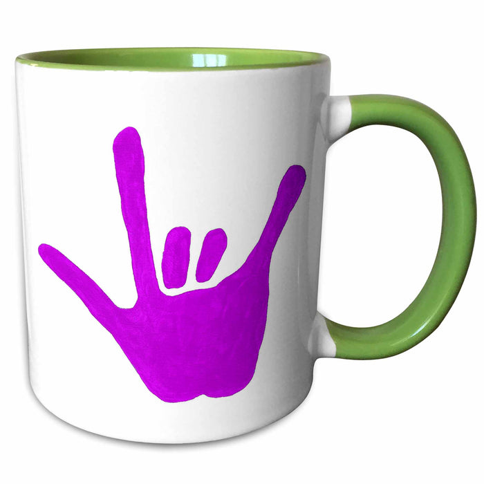 image of 15oz Two-Tone Green Mug