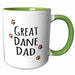 image of 15oz Two-Tone Green Mug