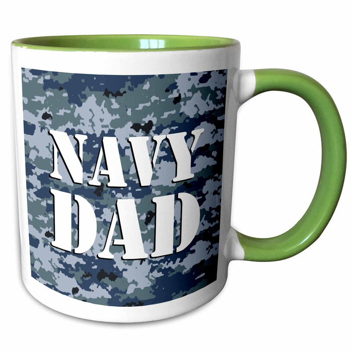 image of 15oz Two-Tone Green Mug