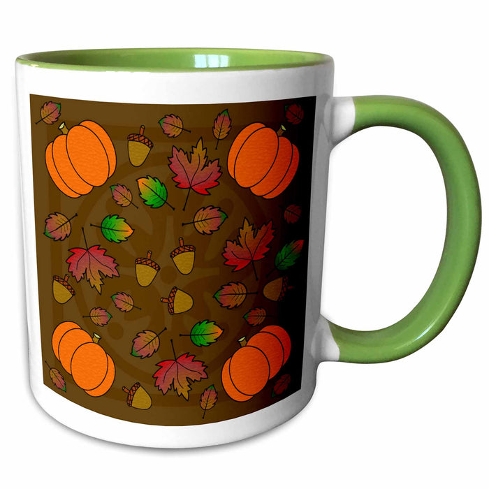 image of 11oz Two-Tone Green Mug