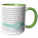 image of 15oz Two-Tone Green Mug