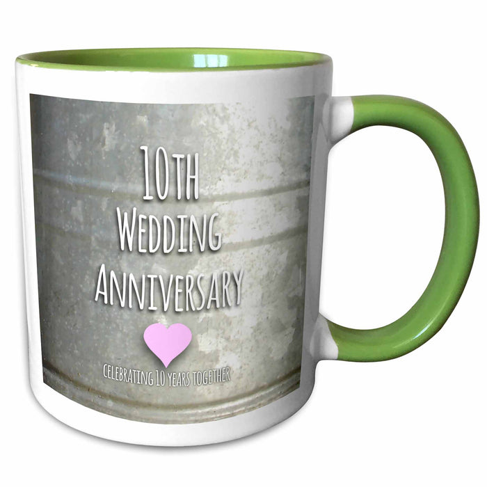 image of 15oz Two-Tone Green Mug