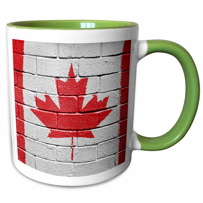 image of 15oz Two-Tone Green Mug