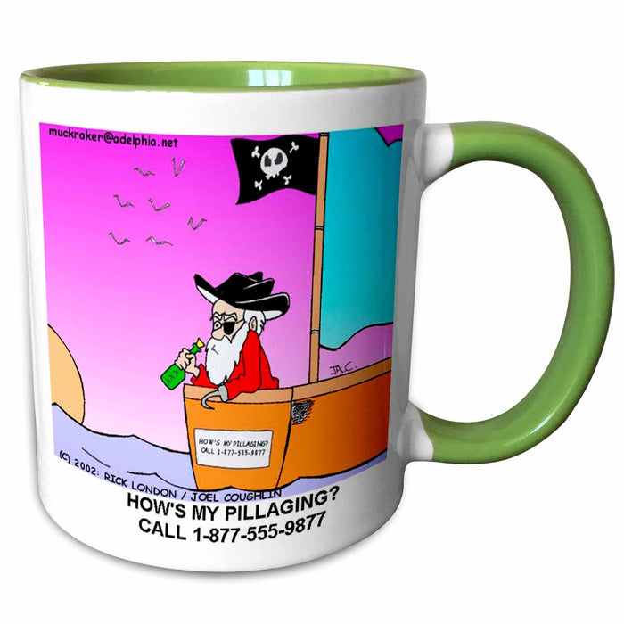 image of 15oz Two-Tone Green Mug