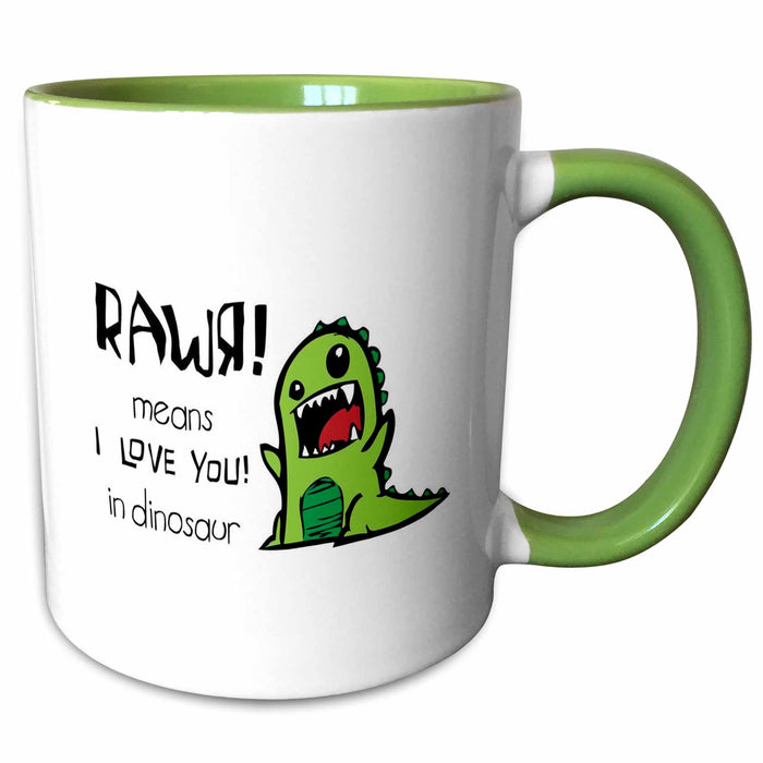 image of 15oz Two-Tone Green Mug
