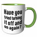 image of 11oz Two-Tone Green Mug