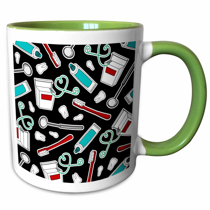 image of 11oz Two-Tone Green Mug