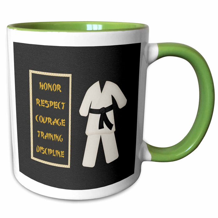 image of 11oz Two-Tone Green Mug