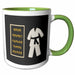 image of 15oz Two-Tone Green Mug