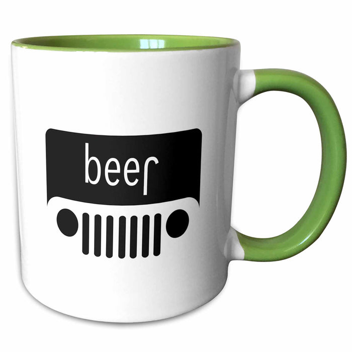 image of 15oz Two-Tone Green Mug