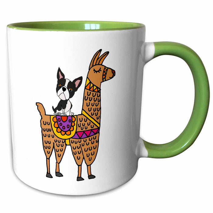 image of 15oz Two-Tone Green Mug