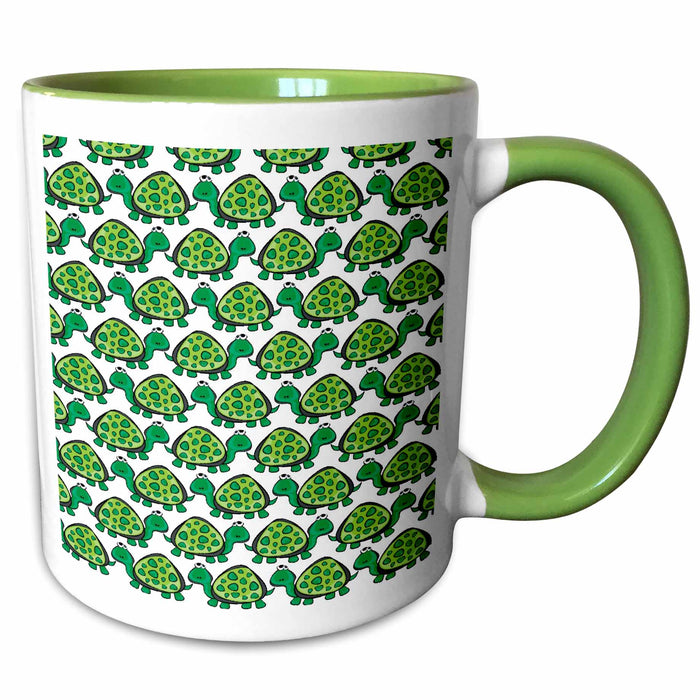 image of 15oz Two-Tone Green Mug