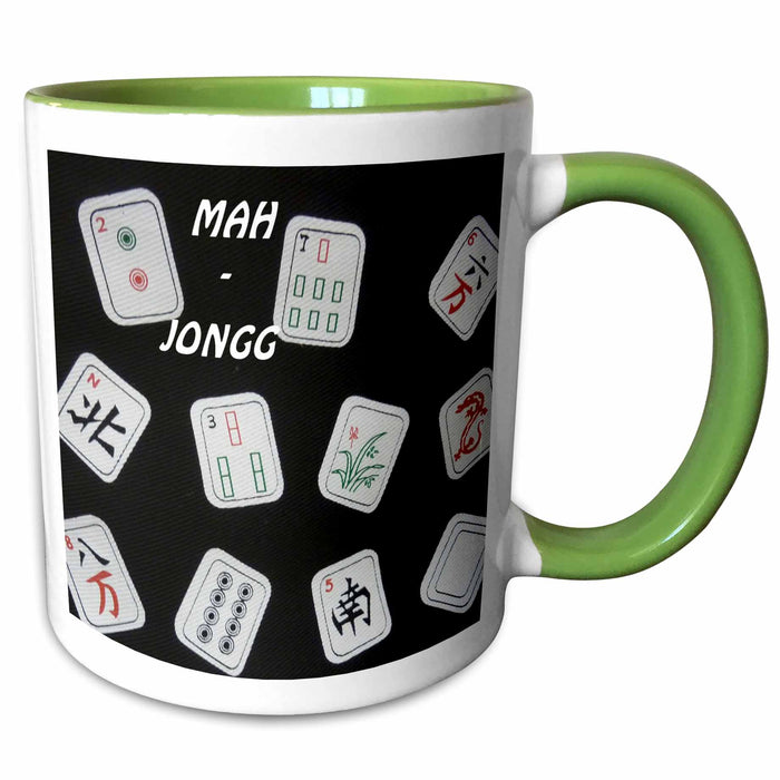 image of 15oz Two-Tone Green Mug