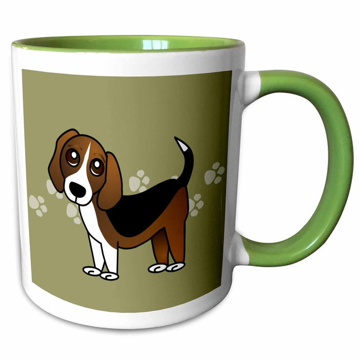 image of 11oz Two-Tone Green Mug