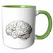 image of 11oz Two-Tone Green Mug