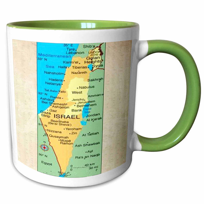 image of 15oz Two-Tone Green Mug