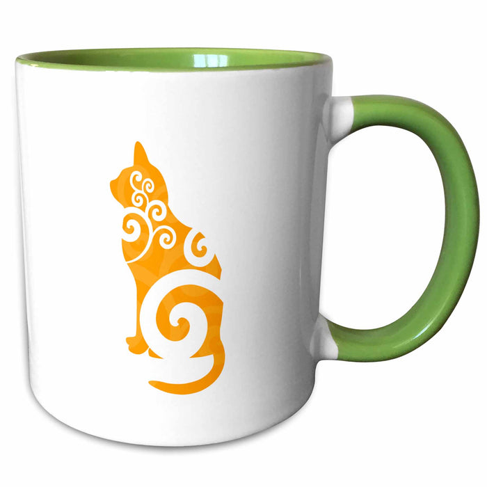 image of 15oz Two-Tone Green Mug