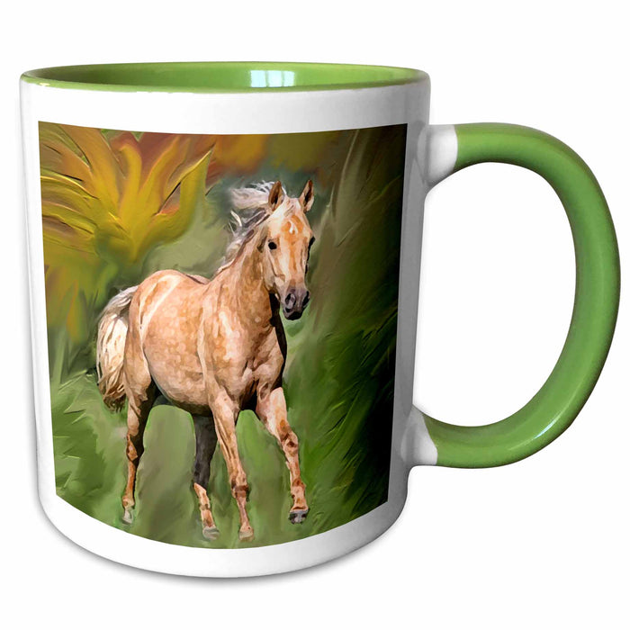 image of 11oz Two-Tone Green Mug