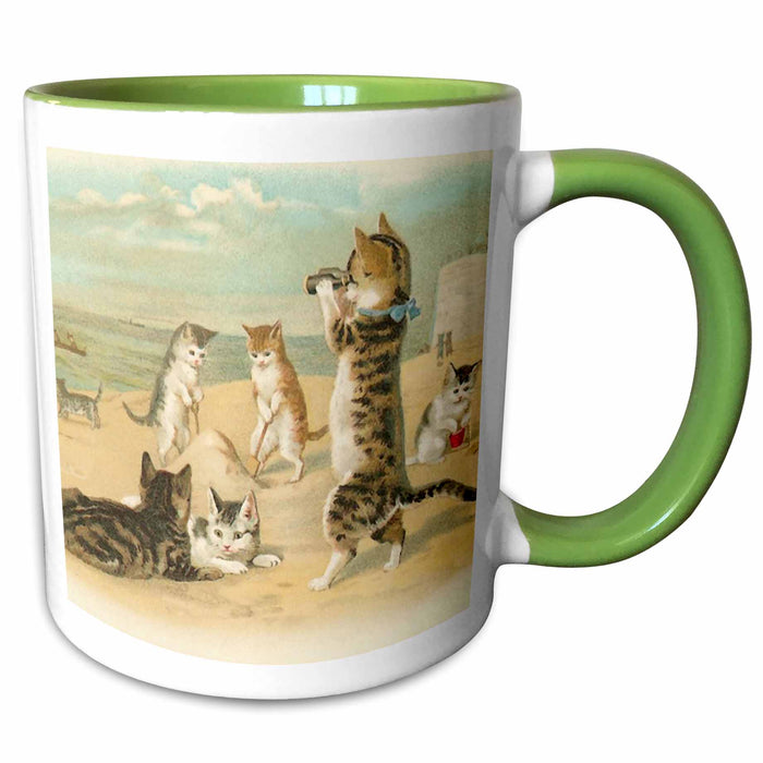 image of 11oz Two-Tone Green Mug