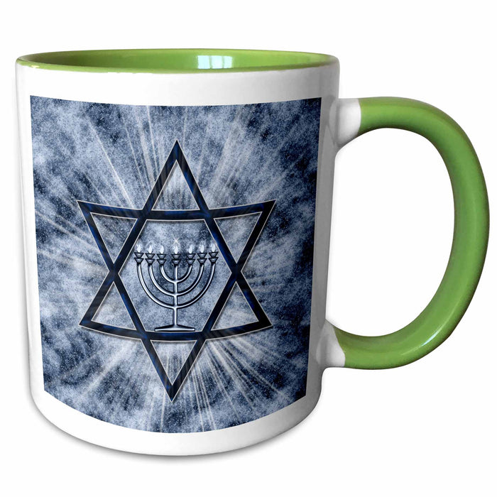 image of 15oz Two-Tone Green Mug