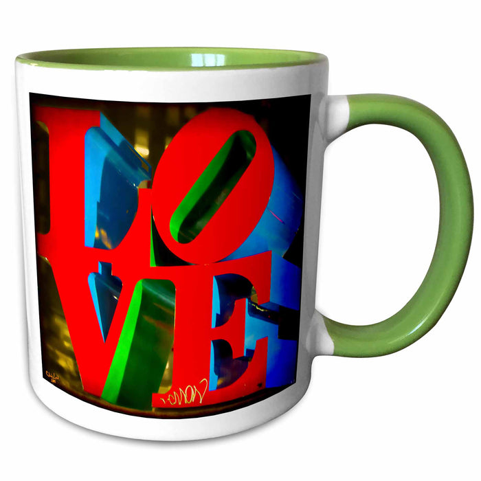 image of 15oz Two-Tone Green Mug