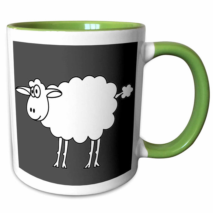 image of 11oz Two-Tone Green Mug