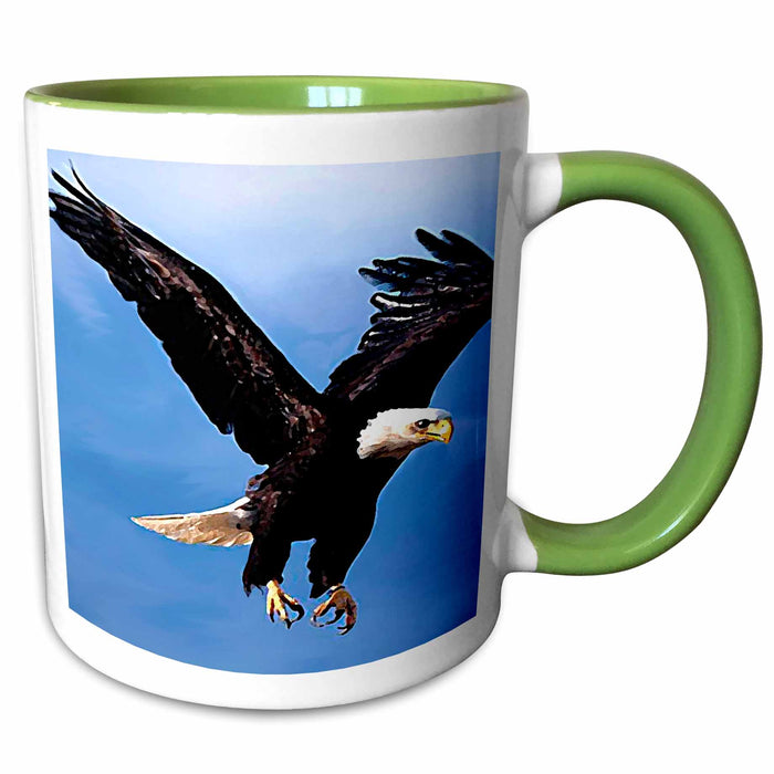 image of 15oz Two-Tone Green Mug