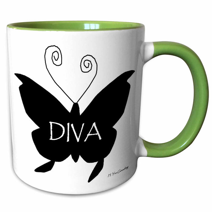 image of 15oz Two-Tone Green Mug