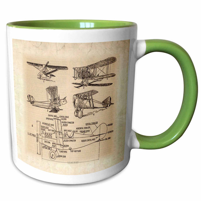 image of 15oz Two-Tone Green Mug