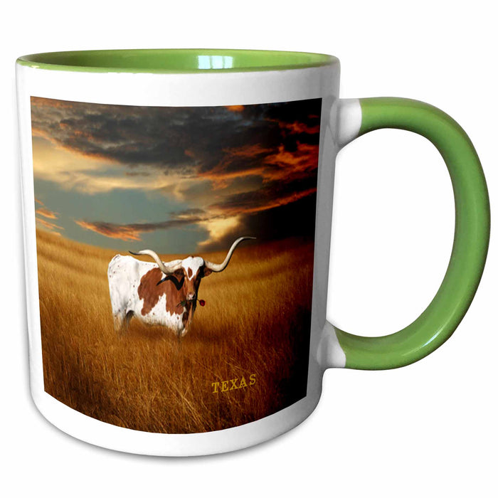 image of 15oz Two-Tone Green Mug