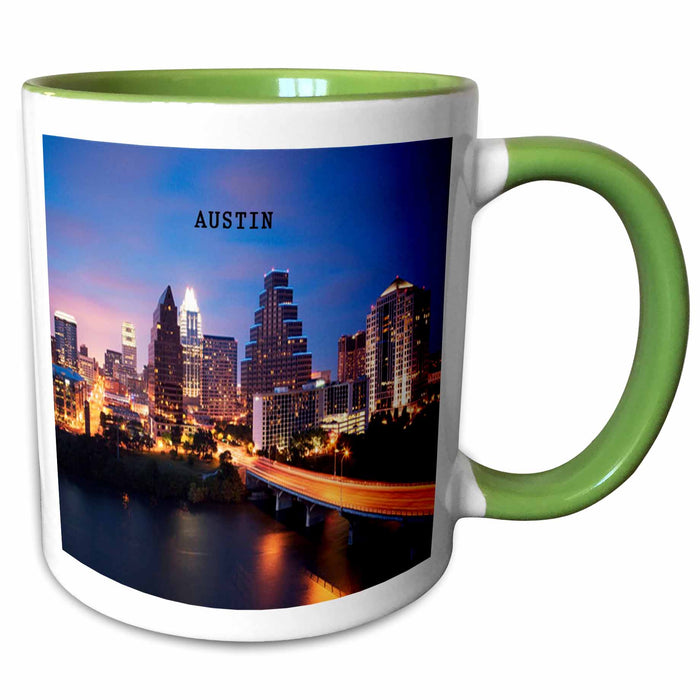 image of 15oz Two-Tone Green Mug