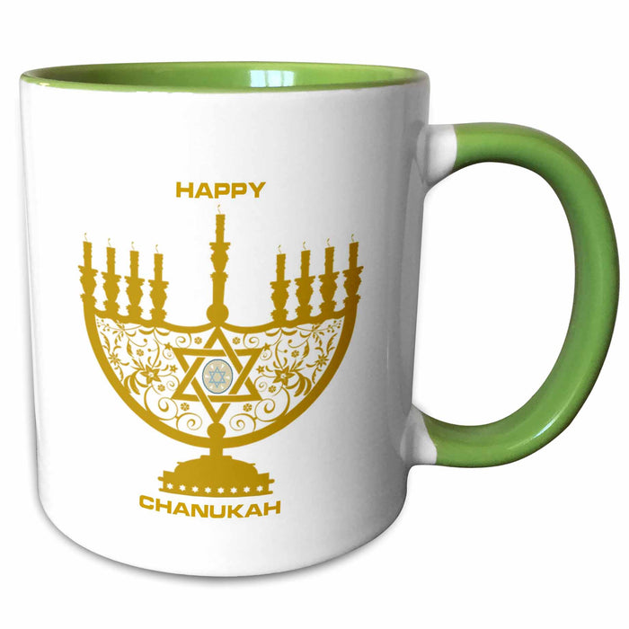 image of 11oz Two-Tone Green Mug