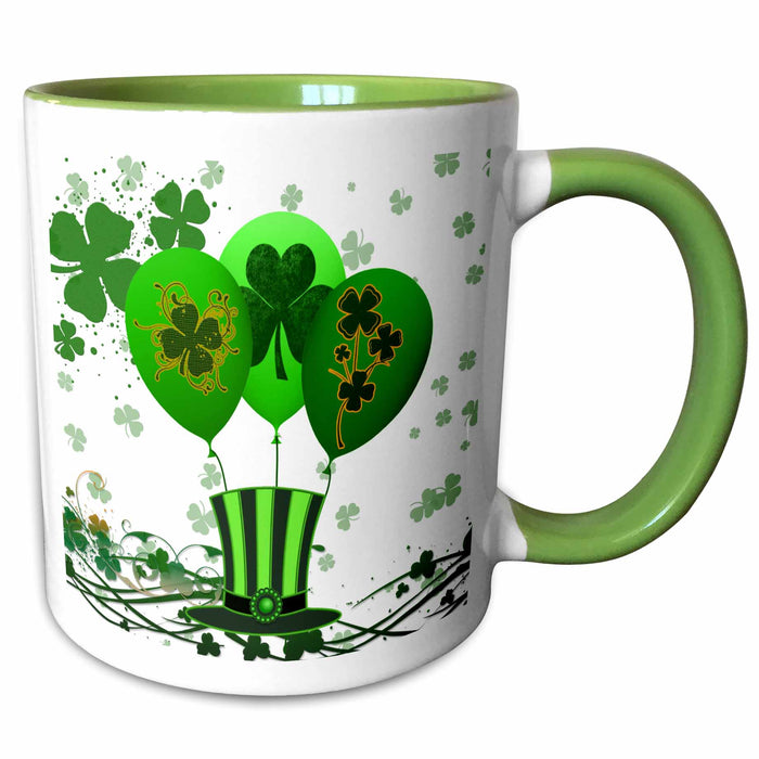 image of 15oz Two-Tone Green Mug