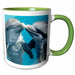 image of 15oz Two-Tone Green Mug