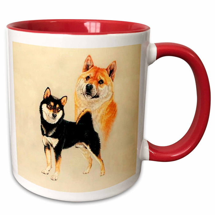 image of 15oz Two-Tone Red Mug