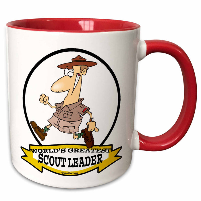 image of 11oz Two-Tone Red Mug