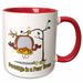 image of 15oz Two-Tone Red Mug