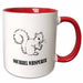 image of 11oz Two-Tone Red Mug