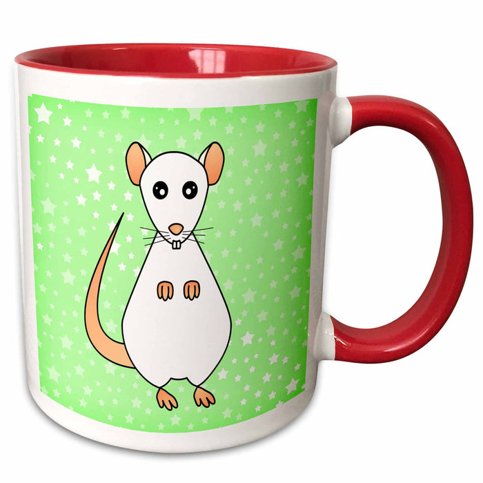 image of 11oz Two-Tone Red Mug