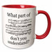 image of 11oz Two-Tone Red Mug