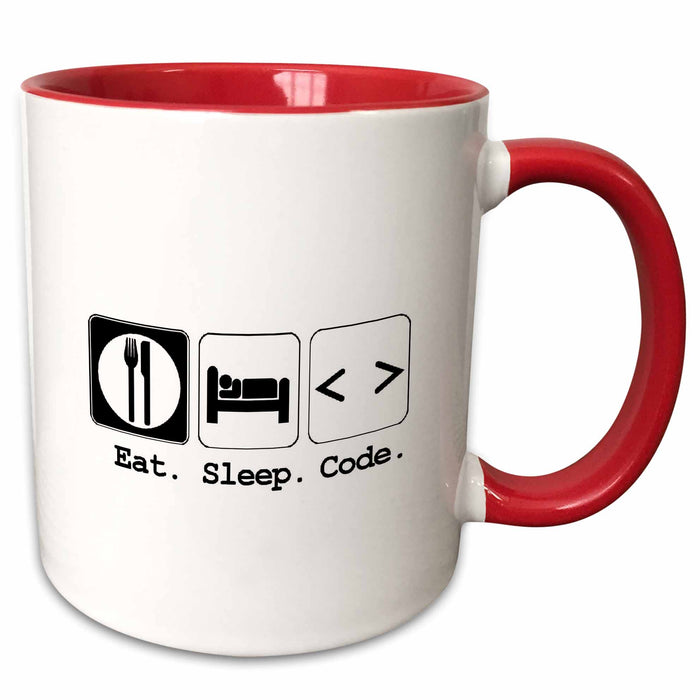 image of 15oz Two-Tone Red Mug