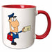 image of 15oz Two-Tone Red Mug