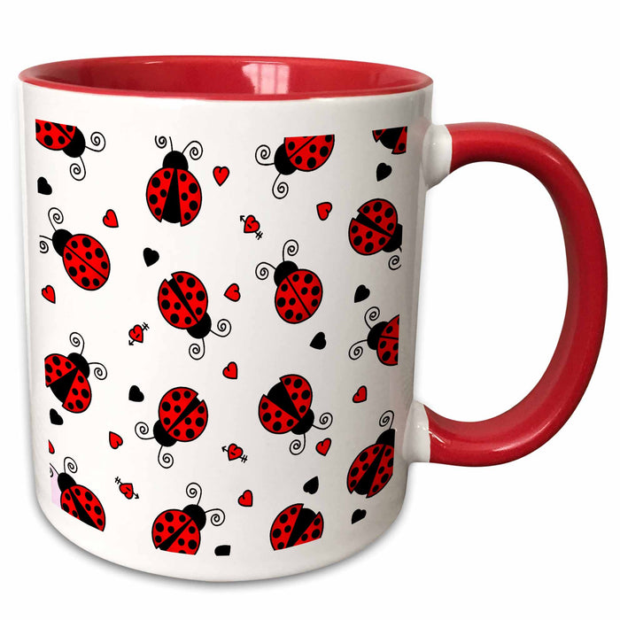 image of 11oz Two-Tone Red Mug