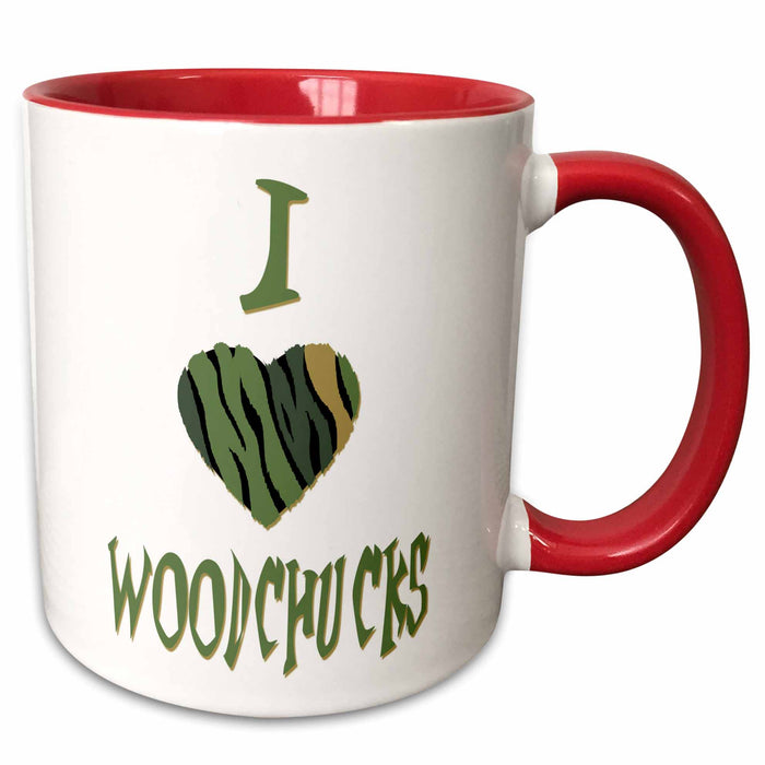 image of 15oz Two-Tone Red Mug