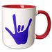 image of 15oz Two-Tone Red Mug