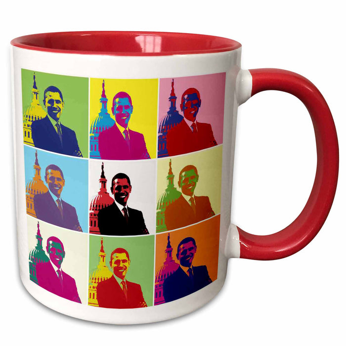 image of 15oz Two-Tone Red Mug