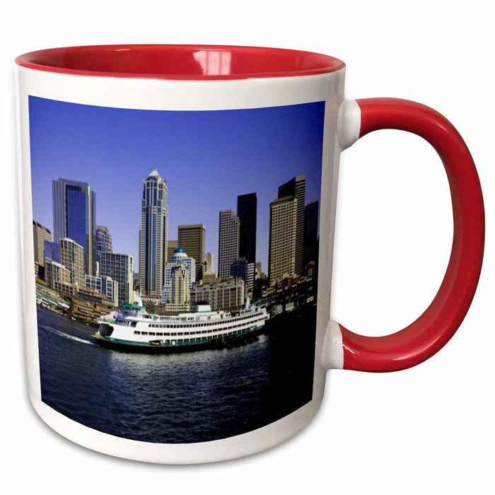 image of 15oz Two-Tone Red Mug