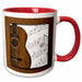 image of 11oz Two-Tone Red Mug