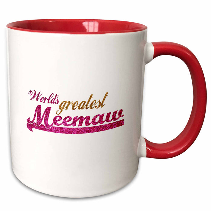 image of 11oz Two-Tone Red Mug