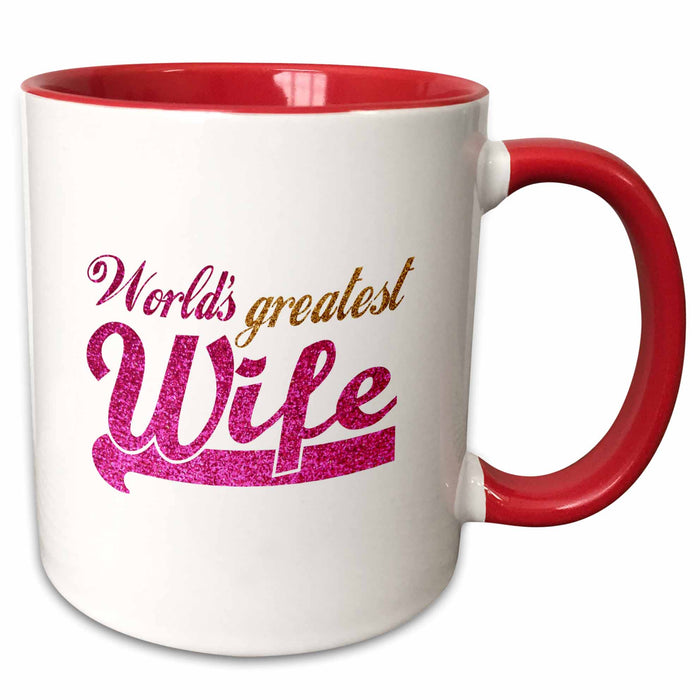 image of 15oz Two-Tone Red Mug